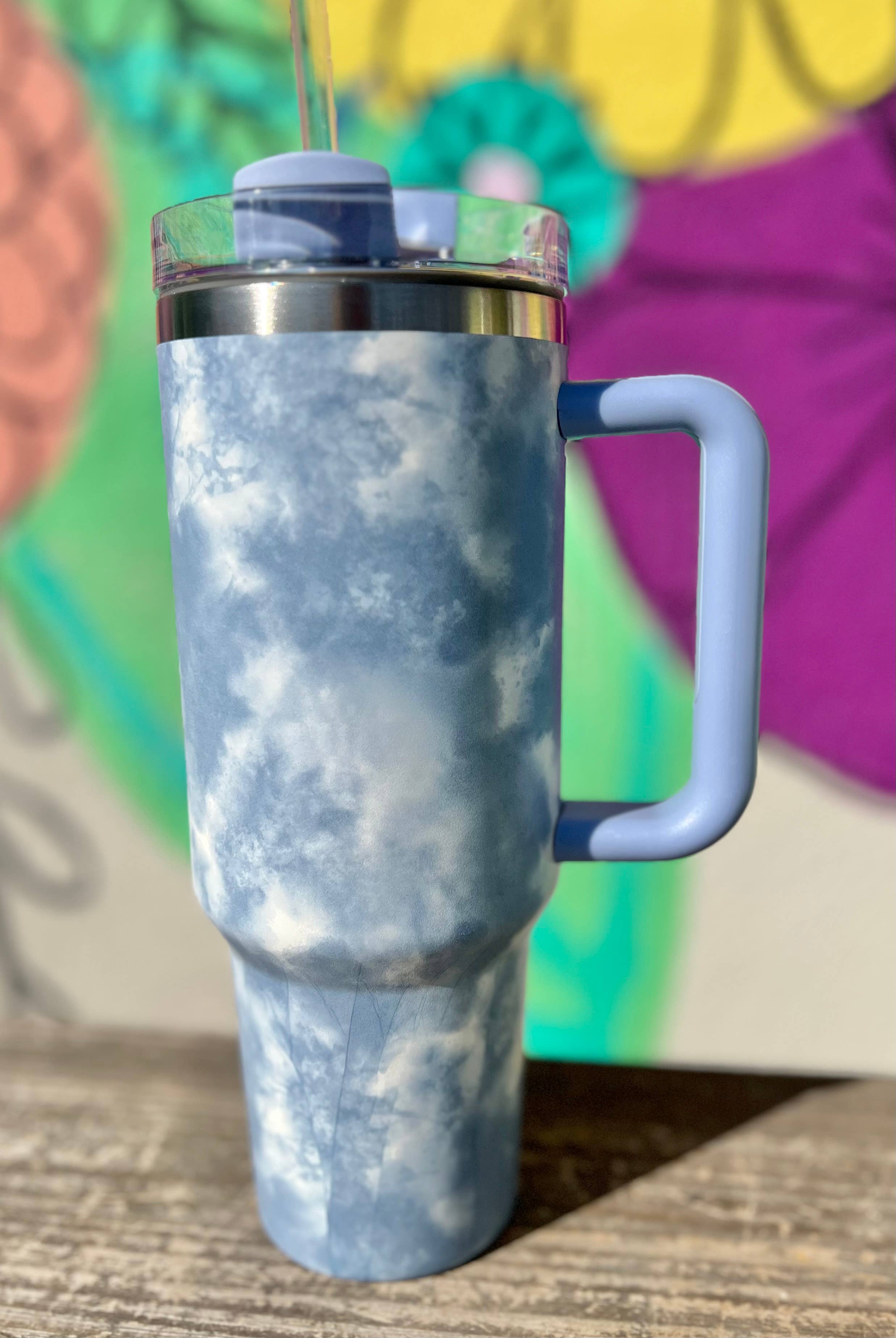 Briano Wholesale - Wholesale Insulated Mug/Tumbler - Tie Dye Cloud 40oz Tumblers0