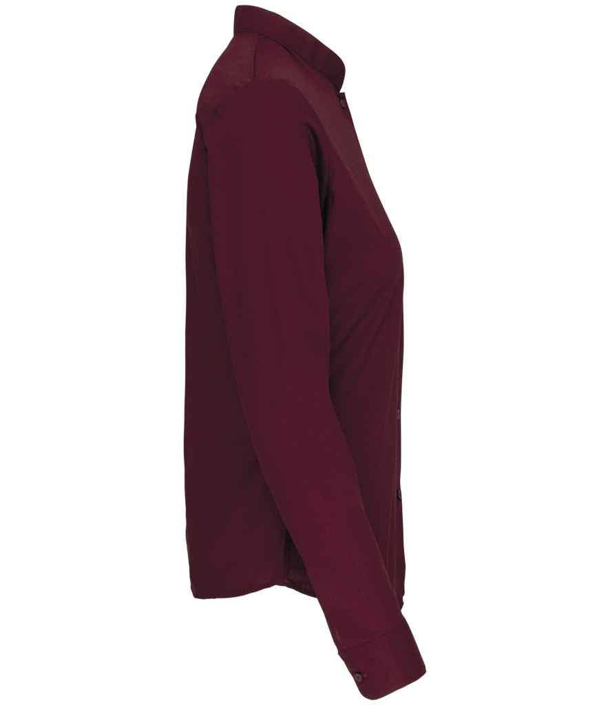 Pierre Francis - Vente Chemise à col boutonné – femme - Kariban - Chemise à manches longues et col mandarin pour femme7