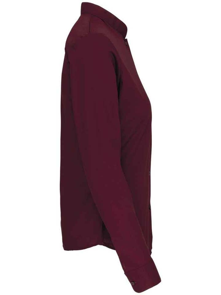 Pierre Francis - Vente Chemise à col boutonné – femme - Kariban - Chemise à manches longues et col mandarin pour femme7