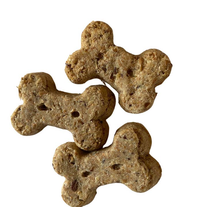 BrewBix - Wholesale Pet Biscuit - Dog - 100g BrewBix Peanut Butter Dog Biscuit Box incl sample bag