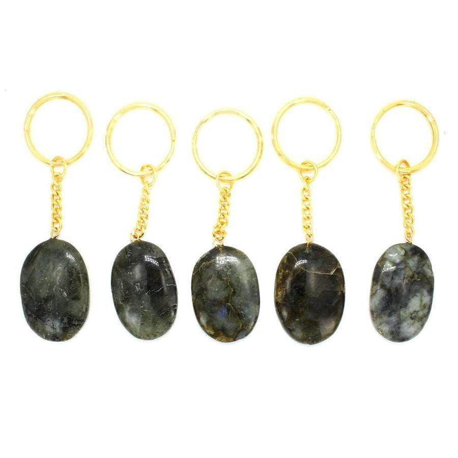 Rock Paradise - Wholesale Keychain - Unisex - Crystal Worry Stone Keychain Pack in Gold or Silver Tone6