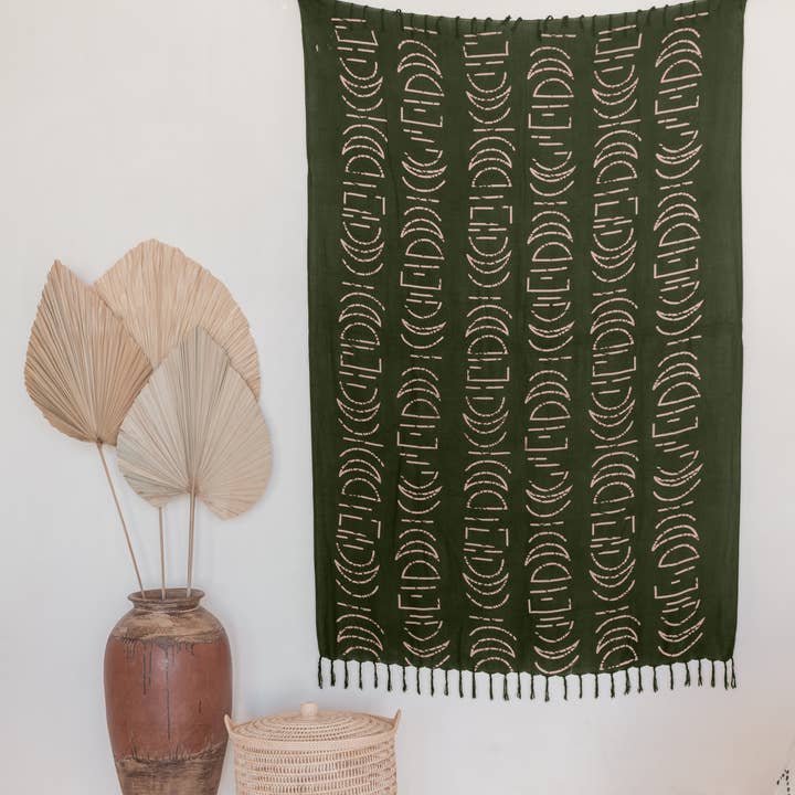 Village Thrive - Wholesale Tapestry/Textile - Moon Phase Tapestry