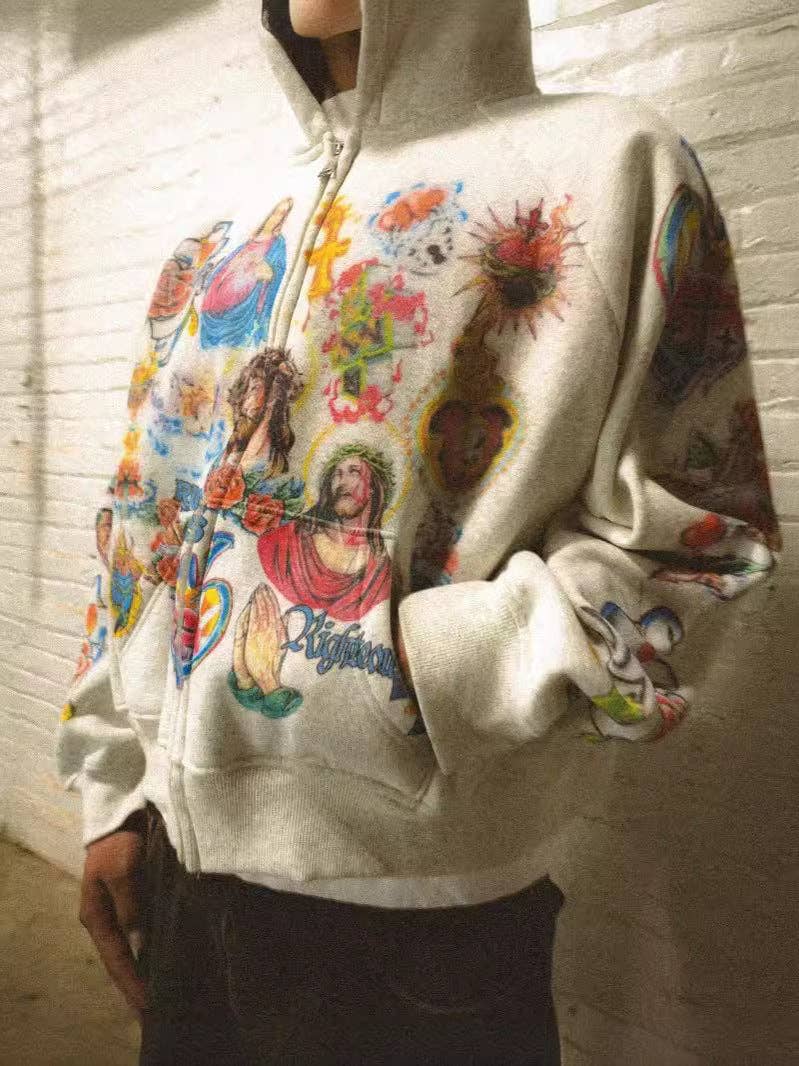 SALINA TRADING INC – wholesale Hoodie – Women's – Retro Gothic Style Letter Printed Hoodie Casual Sweatshirt7