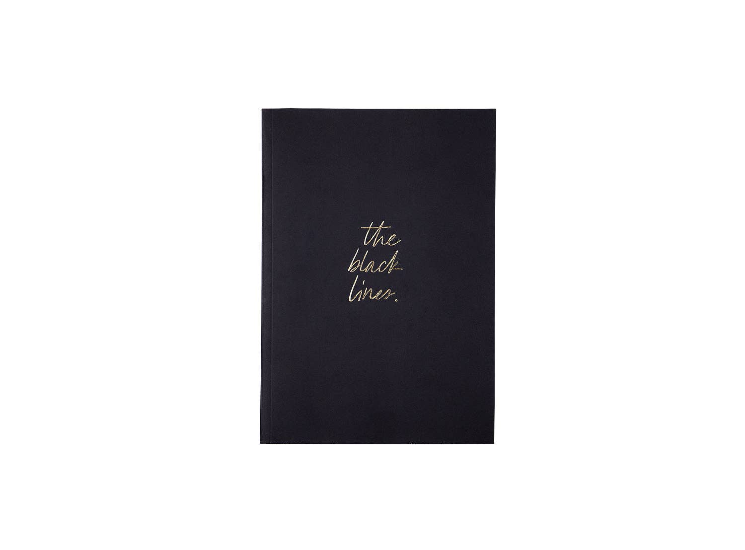 Real Passionates – Caderno por atacado – Caderno “Linhas Pretas”, A5, preto/dourado