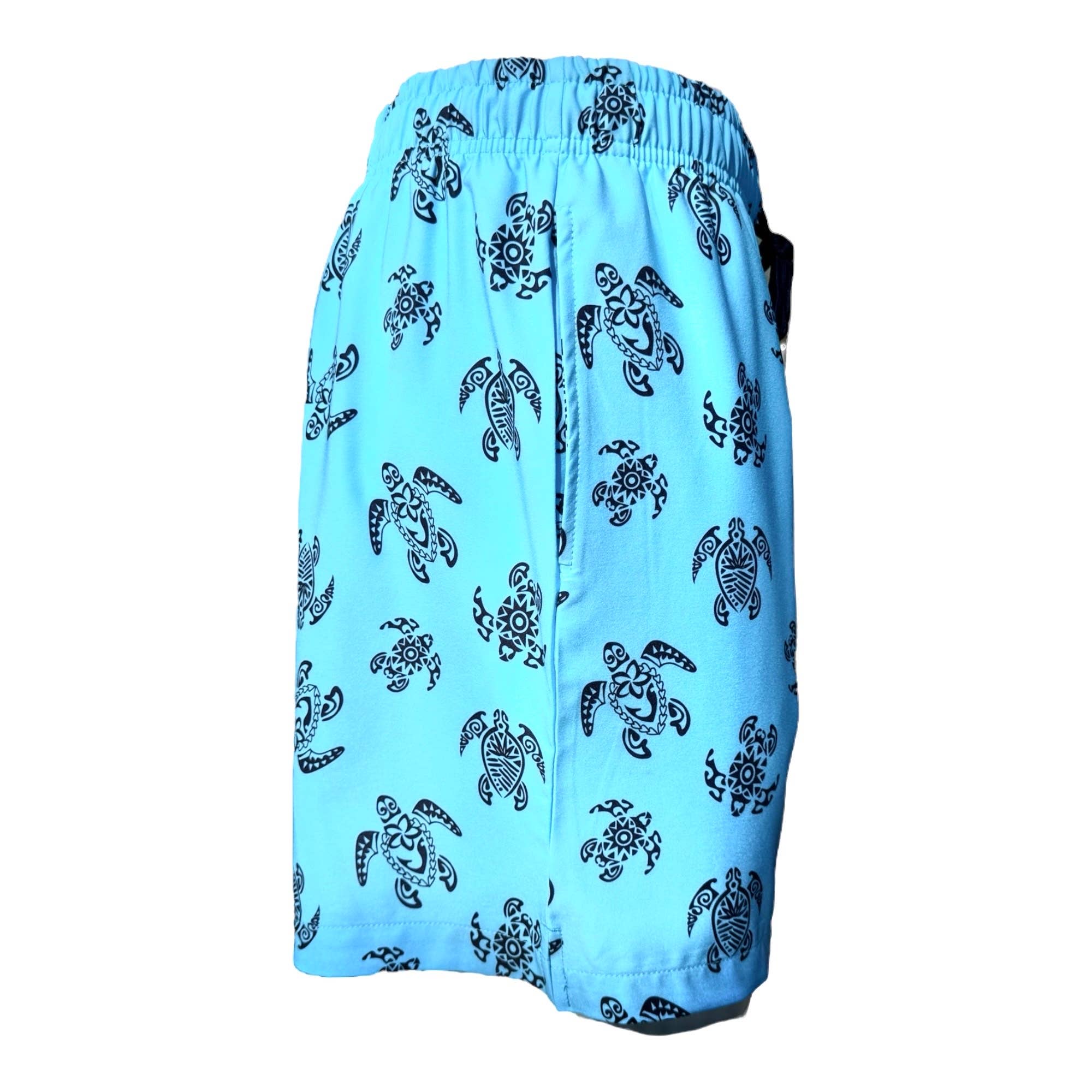 MARINA WEST SWIM - Wholesale Swim Shorts - Men's - Men's Swim Short-MP185_Navy Turtle on Sky1