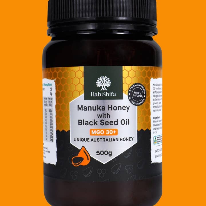 Hab Shifa - Wholesale Honey - Manuka Honey (MGO 30+) with Black Seed Oil 500g