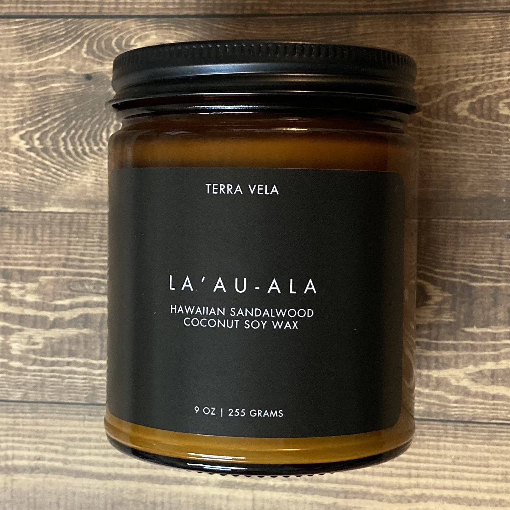 Terra Vela - Wholesale Jar/Filled Candle - Black Amber Collection - La' au-ala Soy Candle0