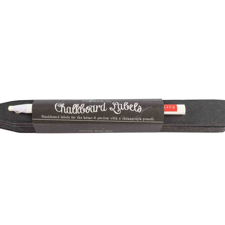 10 Chalkboard Wooden Labels & Pencil | Identify | Garden | for wholesale by Sting in the Tail Ltd