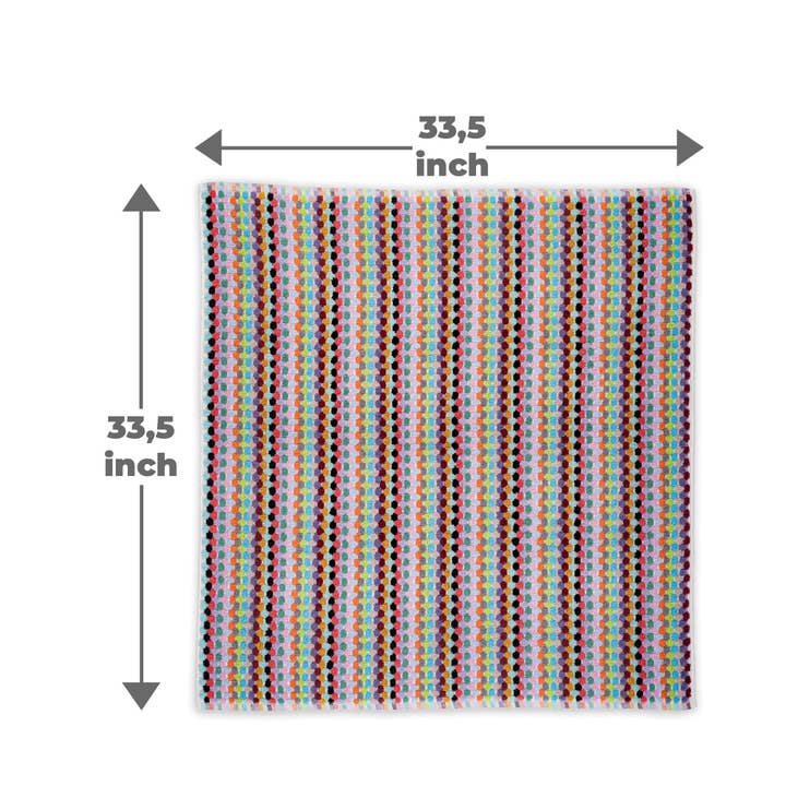 Kalkedon Towels - Wholesale Bath Mat - Pom Pom Bath Mat | 100% Turkish Cotton Bathroom Rug