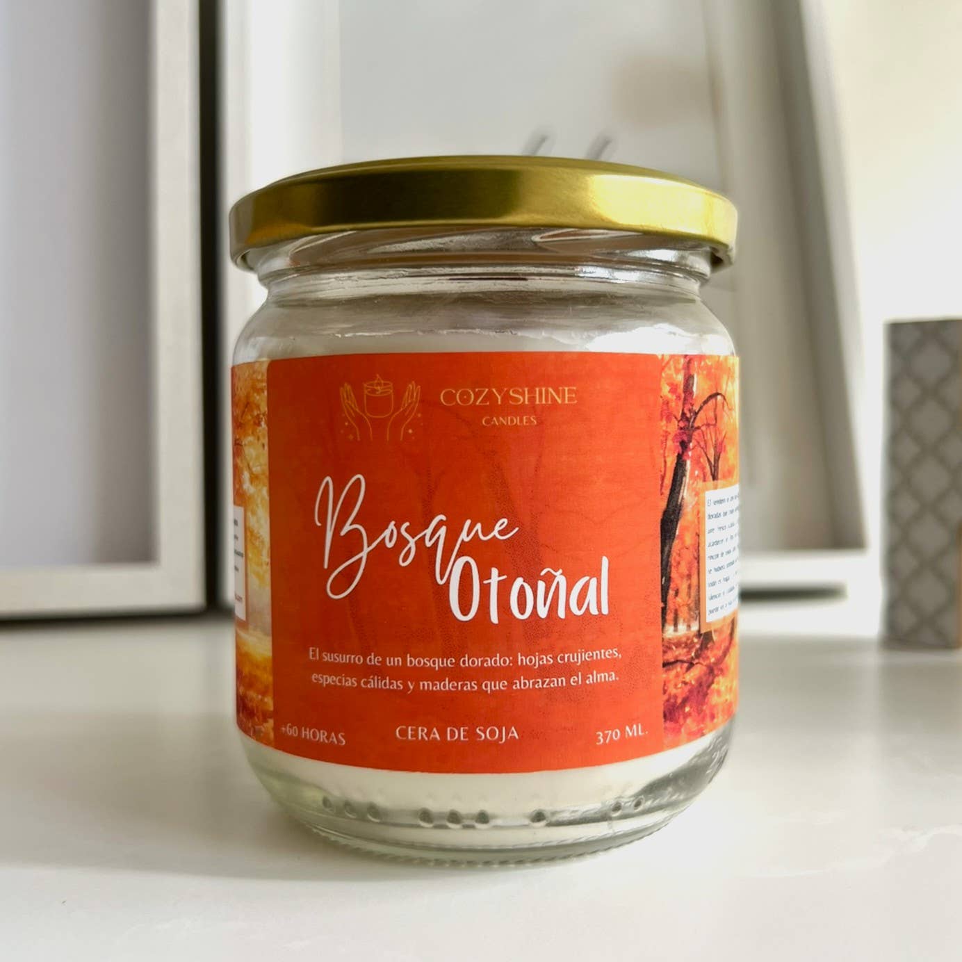 INZ Aragón S.Coop. Pequeña - Wholesale Jar/Filled Candle - Autumn Forest Candle - Petrichor, orange, cinnamon, and woods2