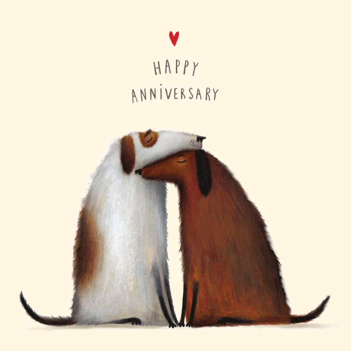 Charley Rabbit Cards - Venta al por mayor Tarjetas de aniversario - Tarjeta de Felicitación de Aniversario para Dos Perros | Aniversario Adorable1