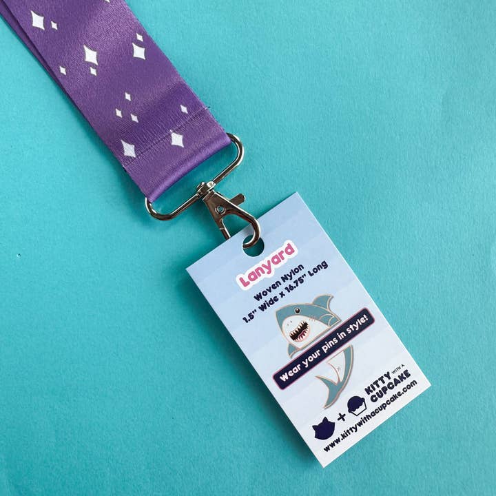 Kitty With A Cupcake - Wholesale Lanyard - Unisex - Sparkle Lanyard