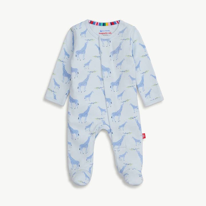 SCARPE DA GINNASTICA BLUE JOLIE GIRAFFE IN COTONE BIOLOGICO per la vendita all'ingrosso da parte di Magnetic Me