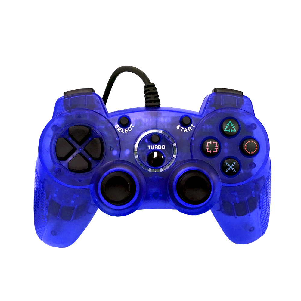 PS2 Controller Clear Blue (Redesign) for wholesale on Faire1