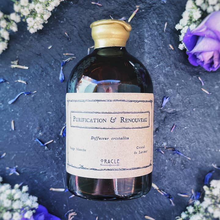 “Purification & Renewal” White Sage & Larimar Diffuser for wholesale by Atelier Oracle