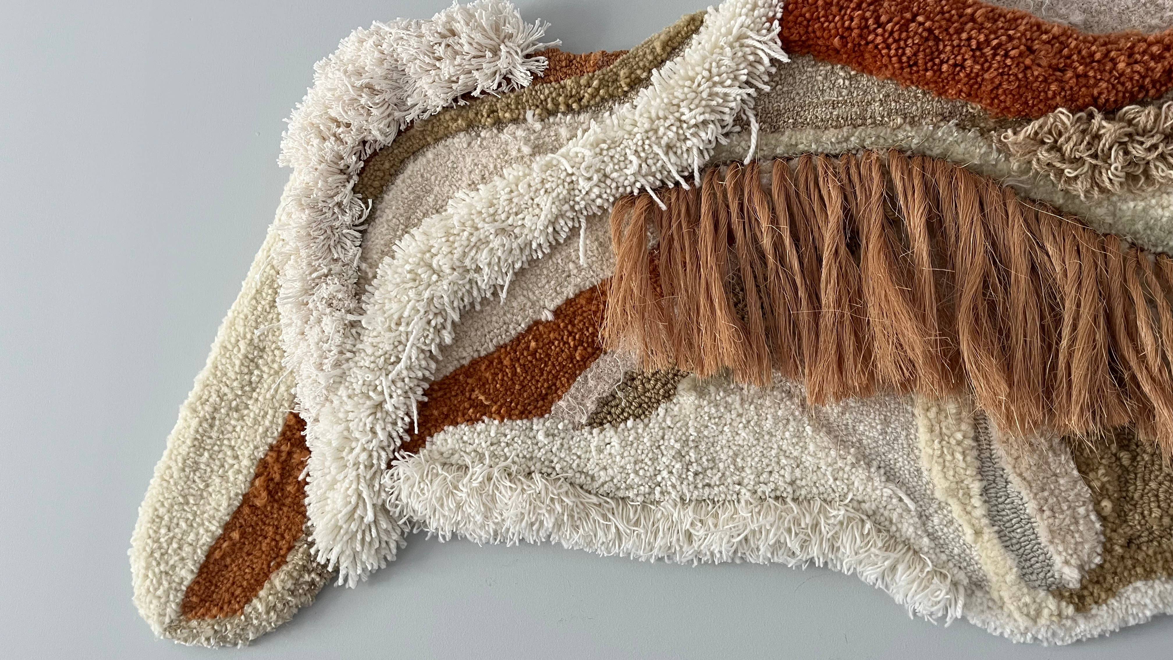 Josi Saboia fiber artist - Wholesale Wall Accent - Organic Terracotta Wall rug5