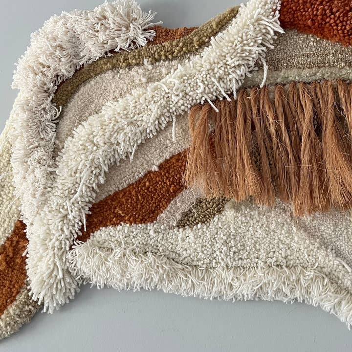 Josi Saboia fiber artist - Wholesale Wall Accent - Organic Terracotta Wall rug5
