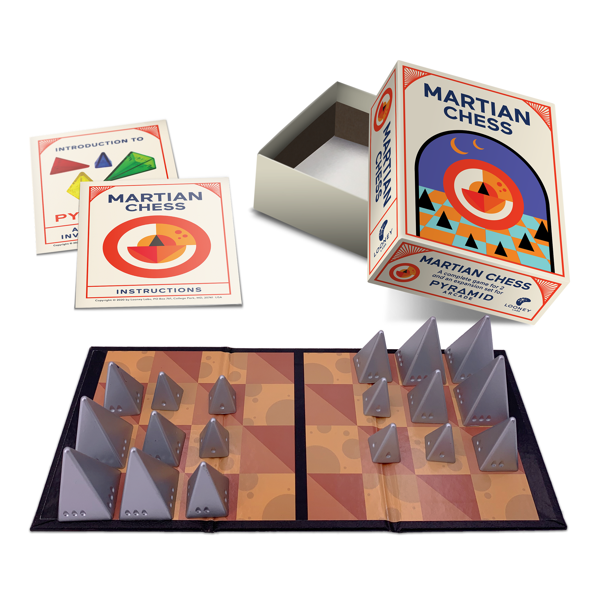 Looney Labs - Wholesale Board Game - Martian Chess - Limited Edition Silver1