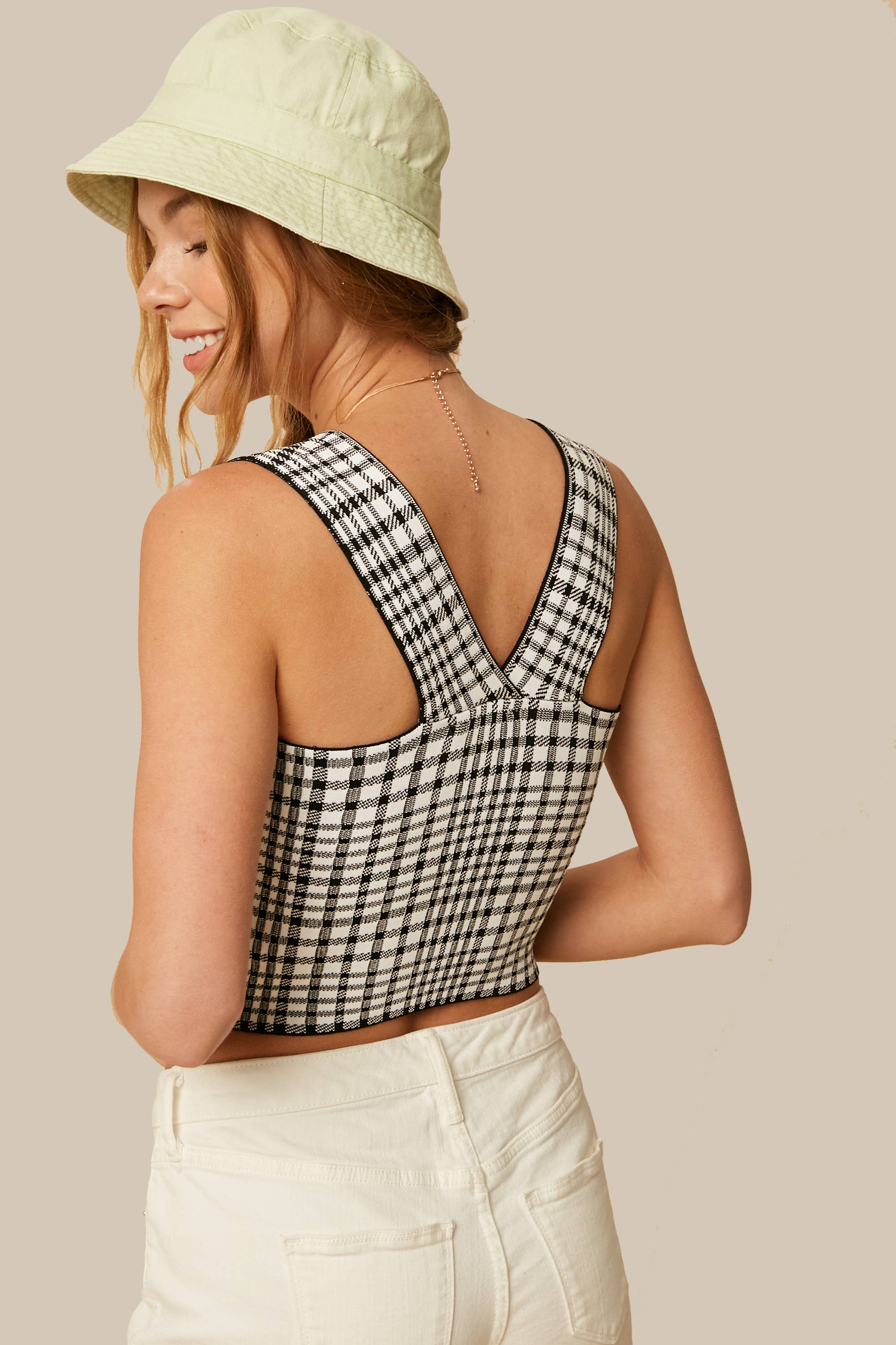 Listicle - Vente Sous-vêtements sculptants – femme - Brami en tricot à carreaux22