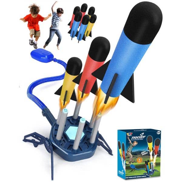 Toy Life -CTR- The Rocket Launcher - Rotating Stomp Rocket for wholesale by St. Louis Wholesale LLC