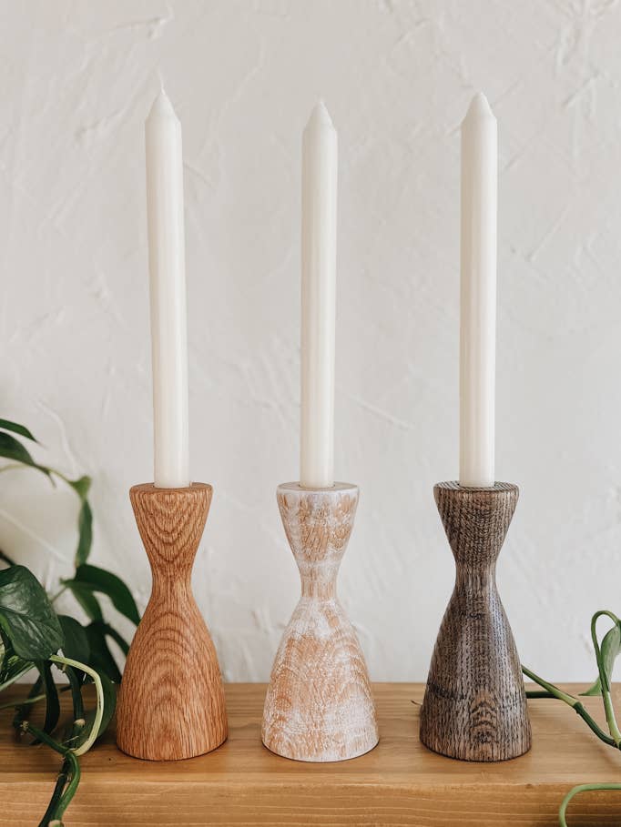 Carpenter Candle Holder - Small - Made by Survivors for wholesale by Crowned Free