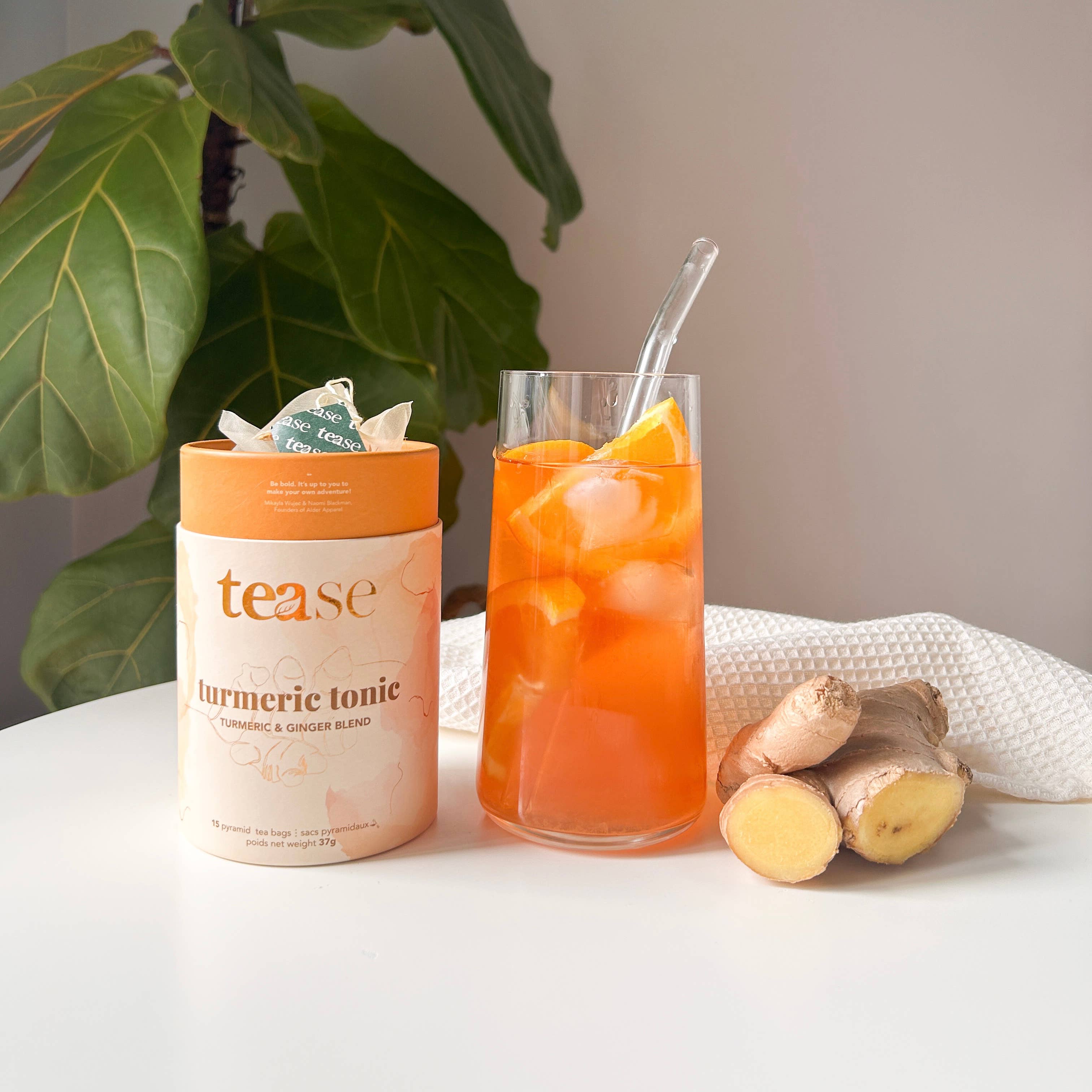 Tease | Wellness Tea Blends + Accessories - Wholesale Health/Detox Tea - Turmeric Tonic Ginger Adaptogen + Superfood Tea Blend1