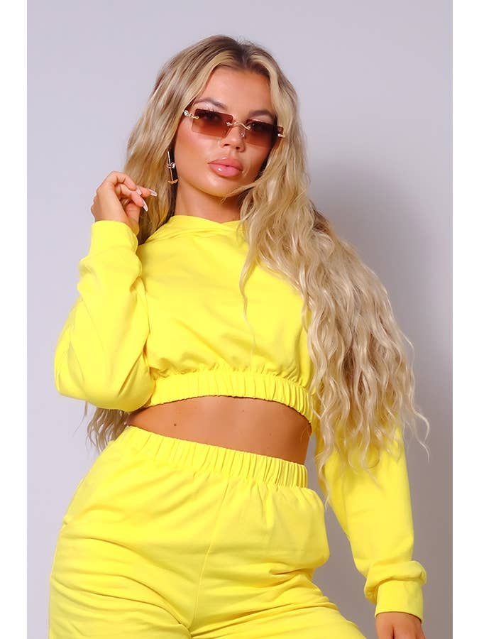 CEFIAN FASHION - Wholesale Hoodie - Women's - LAILA CROPPED FRENCH TERRY HOODIE5