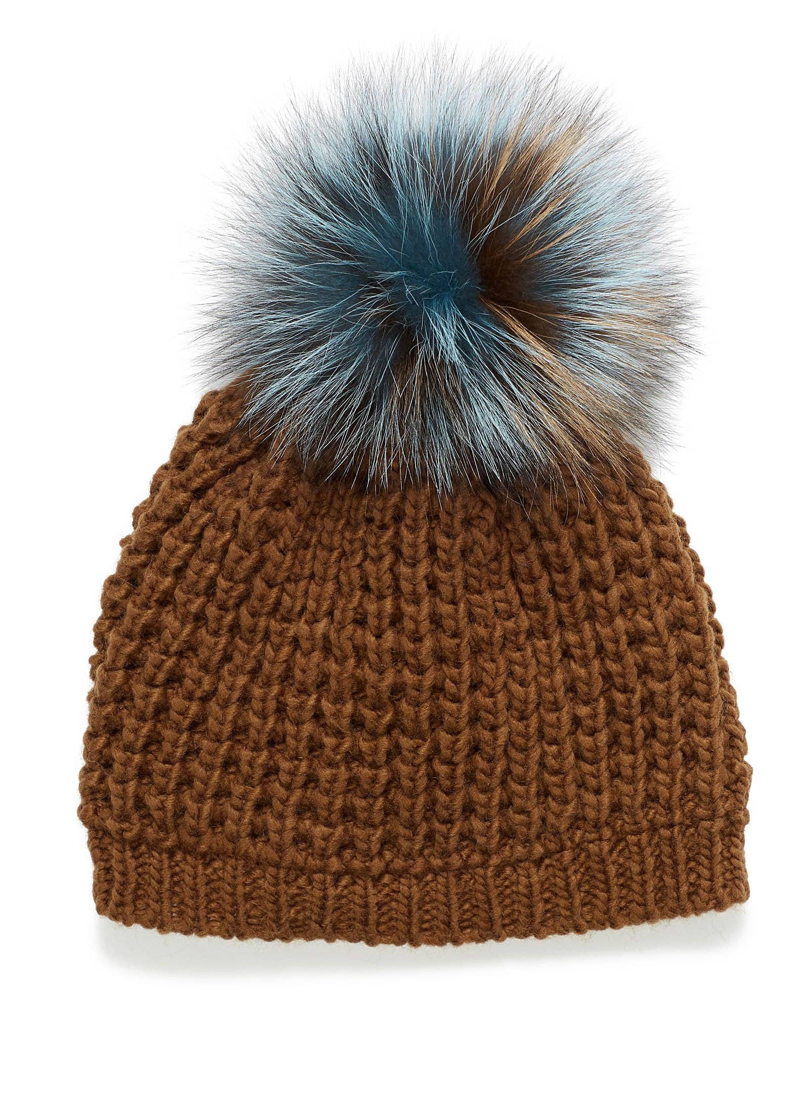 Kyi Kyi - Wholesale Beanie - Women's - Classic Fur - Multi Color Pom7