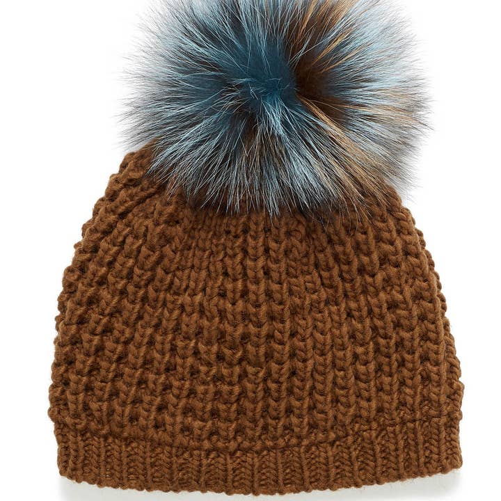 Kyi Kyi - Wholesale Beanie - Women's - Classic Fur - Multi Color Pom7
