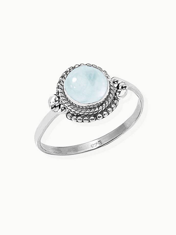 Sivalya Moonstone Sterling Silver Ring - Divya for wholesale by Sivalya