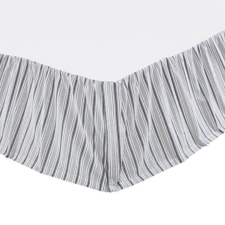 VHC Brands - Wholesale Bedskirt - Sawyer Mill Black Queen Bed Skirt 60x80x161