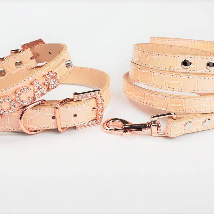 Solnedgang Rosé DIY Personliggjort Kæledyrshalsbånd for engroshandel hos House of FurBaby