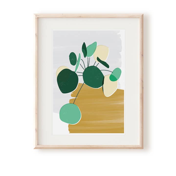 Impression artistique Pilea Mustard pour la vente par Rachel Mahon Print