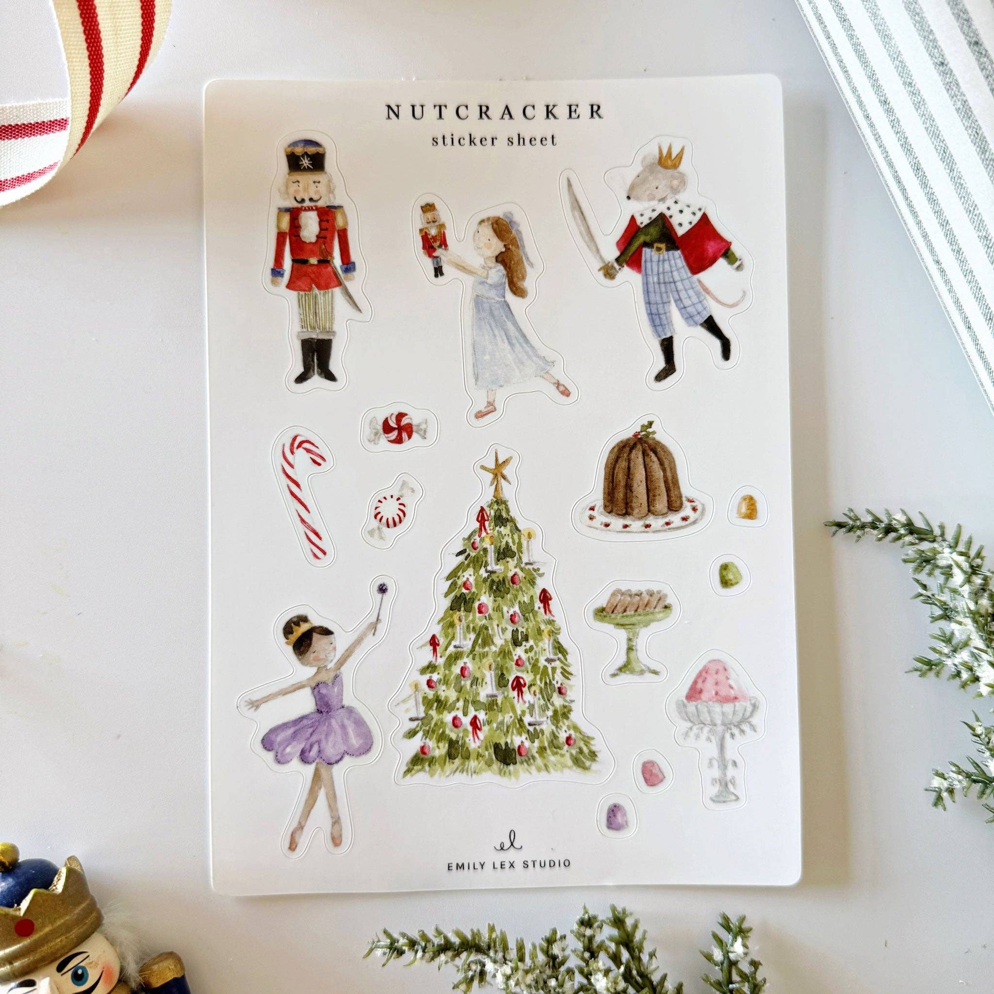 emily lex studio - Wholesale Sticker - nutcracker sticker sheets1