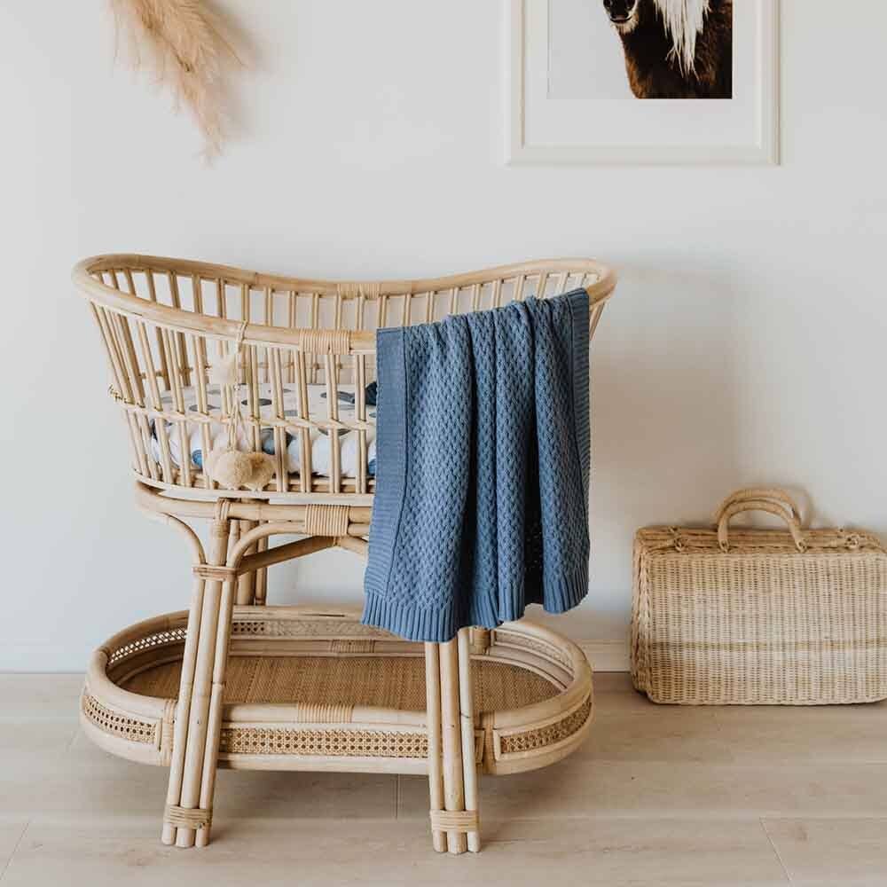 Snuggle Hunny - Wholesale Bedding Blanket - Kids & Baby - River Diamond Knit Organic Baby Blanket4