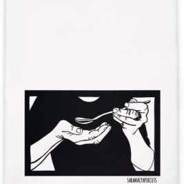 Foodie Tea Towel – White for wholesale by Sara Delighted