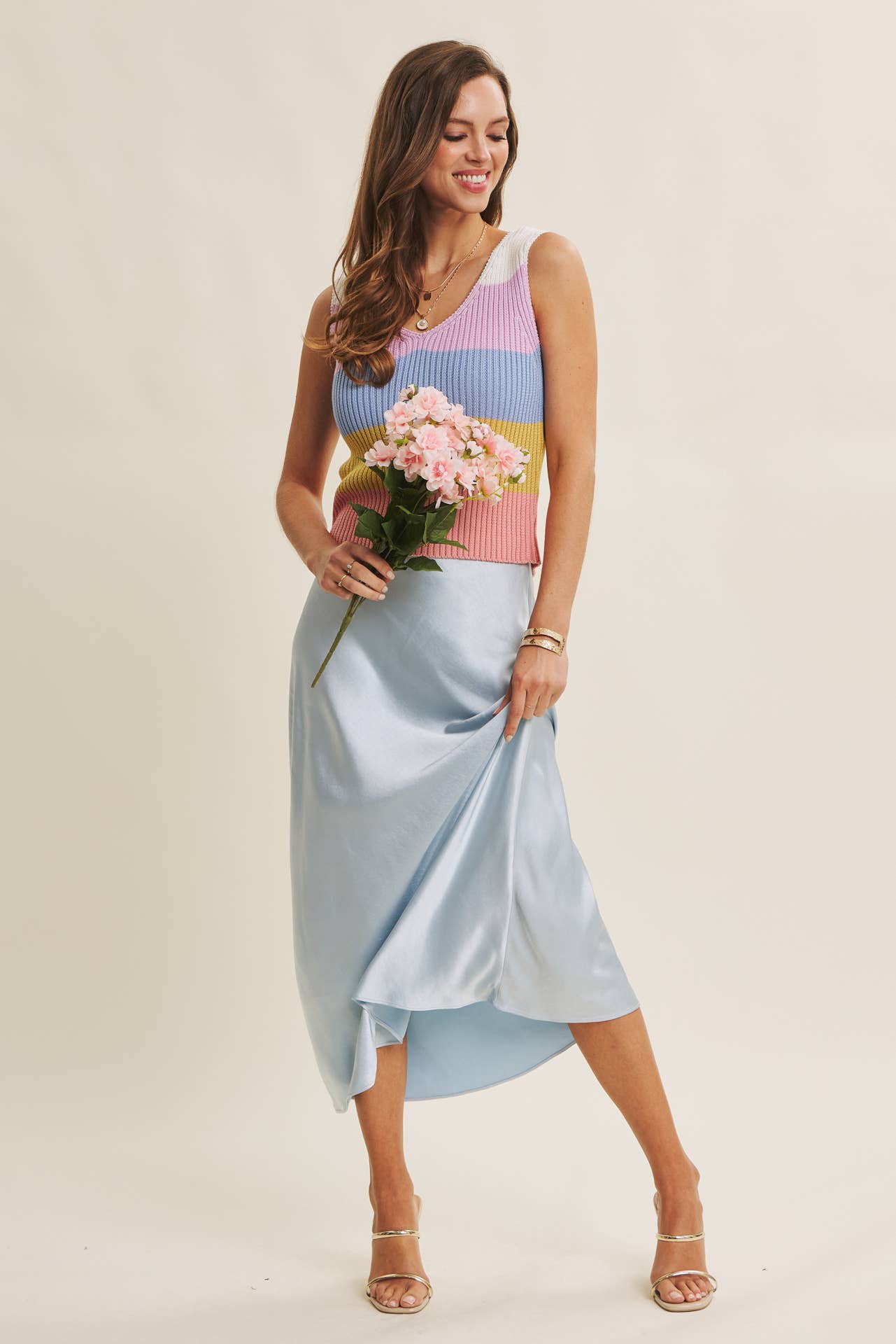 in february - Wholesale Skirt - Women's - HIGH QUALITY THICK SILKY SATIN BIAS CUT MAXI SKIRT43