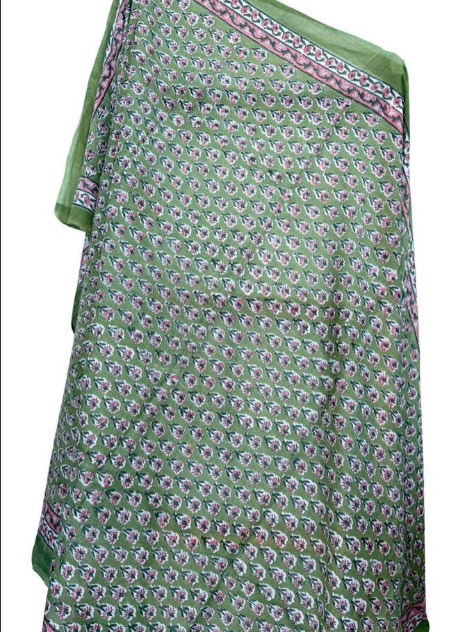 Block Printed Sarong for wholesale by The Fox and The Mermaid