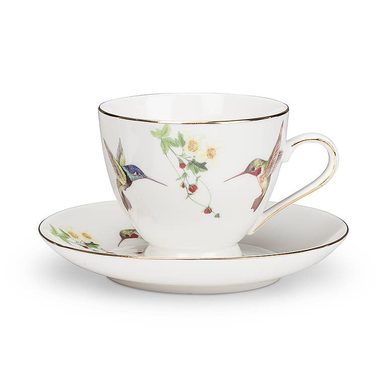 Abbott - Wholesale Tea Set - Hummingbird Cup&Saucer-2.5"H(6.5oz)-3870