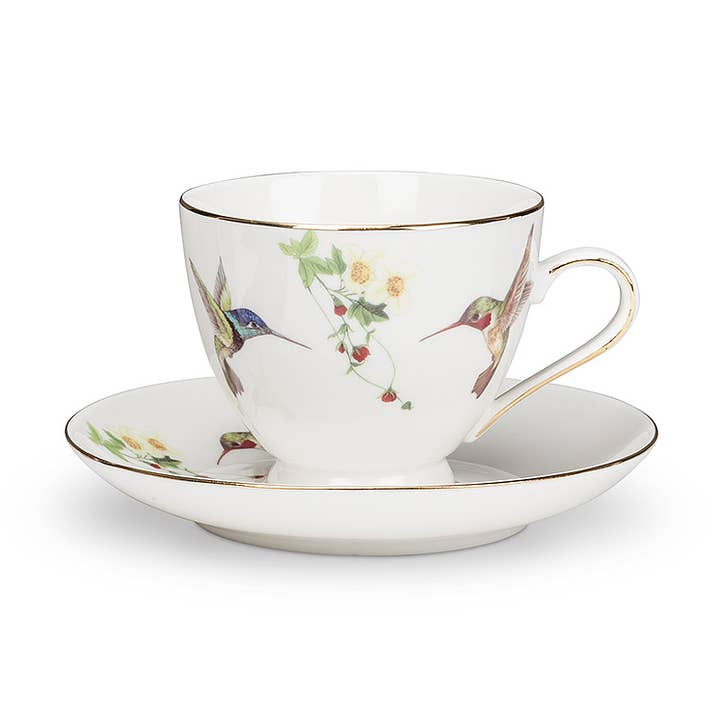 Abbott - Wholesale Tea Set - Hummingbird Cup&Saucer-2.5"H(6.5oz)-3870
