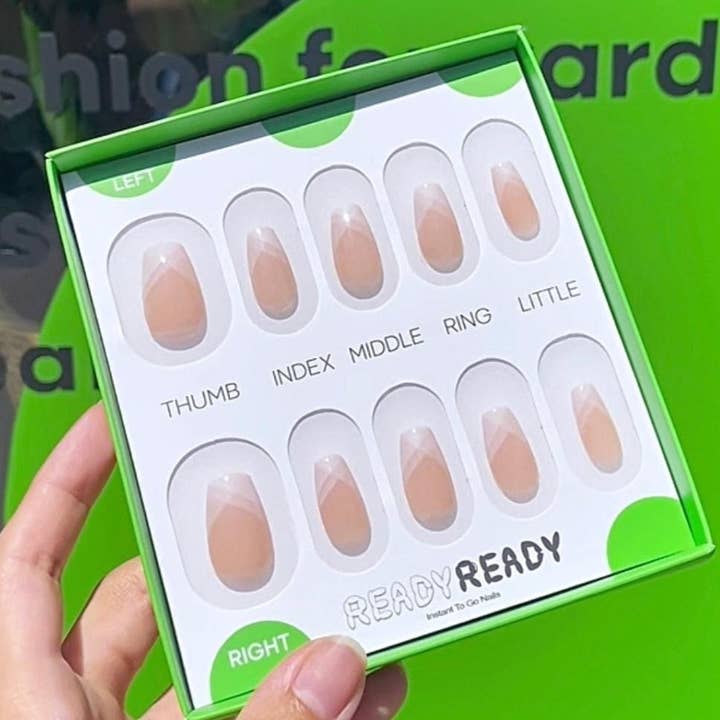 X French - Instant nails, Handmade Luxury Press on nails, Fashion Accessories for wholesale by READY READY Instant nail