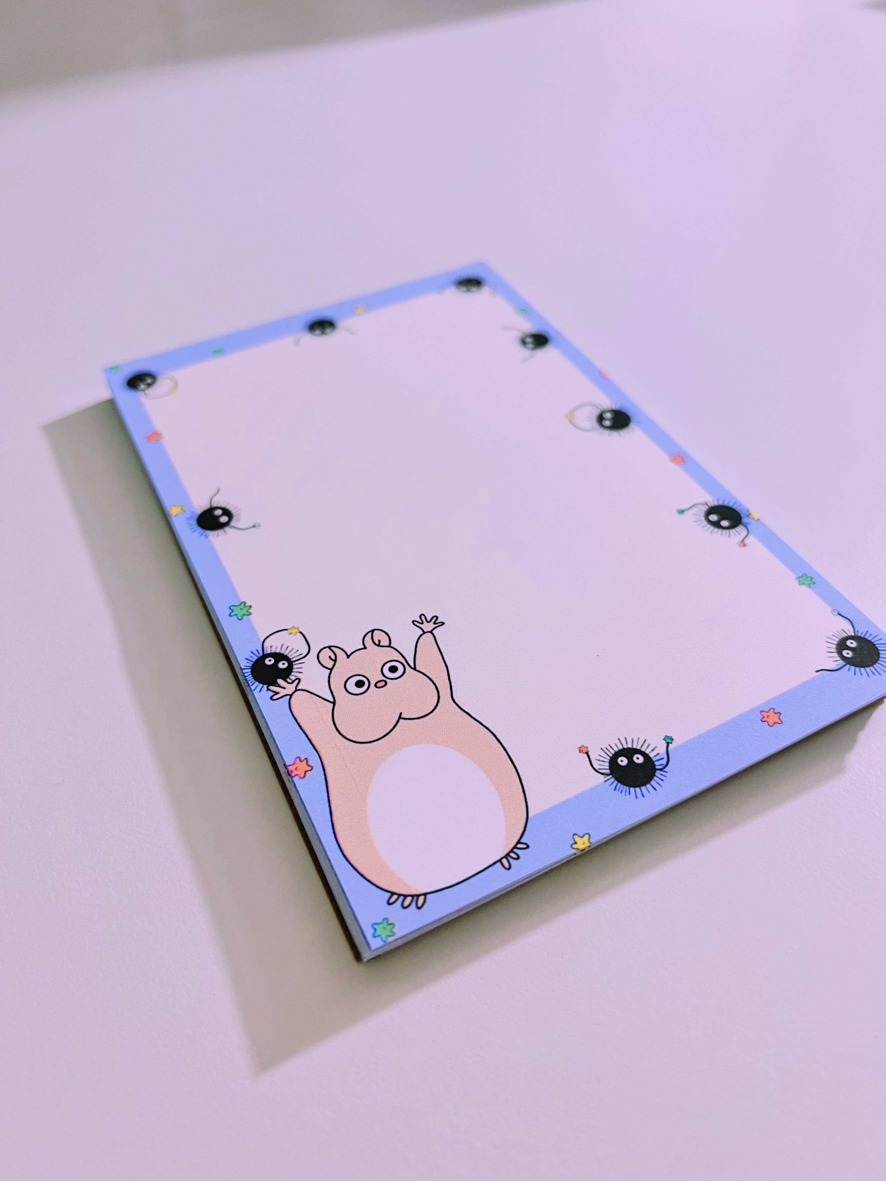 Cosmic Paper Studio – wholesale Notepad – Soot Sprites And Boh Notepad, Studio Ghibli, Spirited Away1