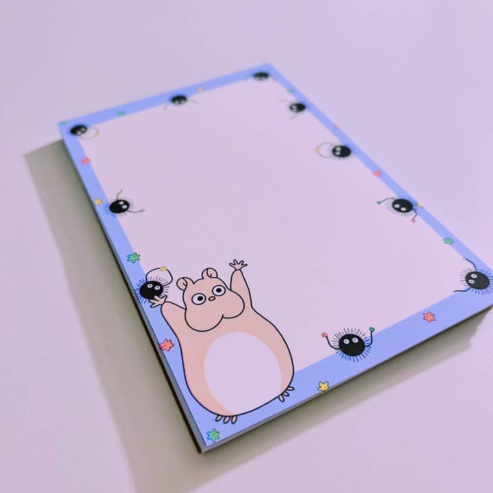Cosmic Paper Studio - Wholesale Notepad - Soot Sprites And Boh Notepad, Studio Ghibli, Spirited Away1
