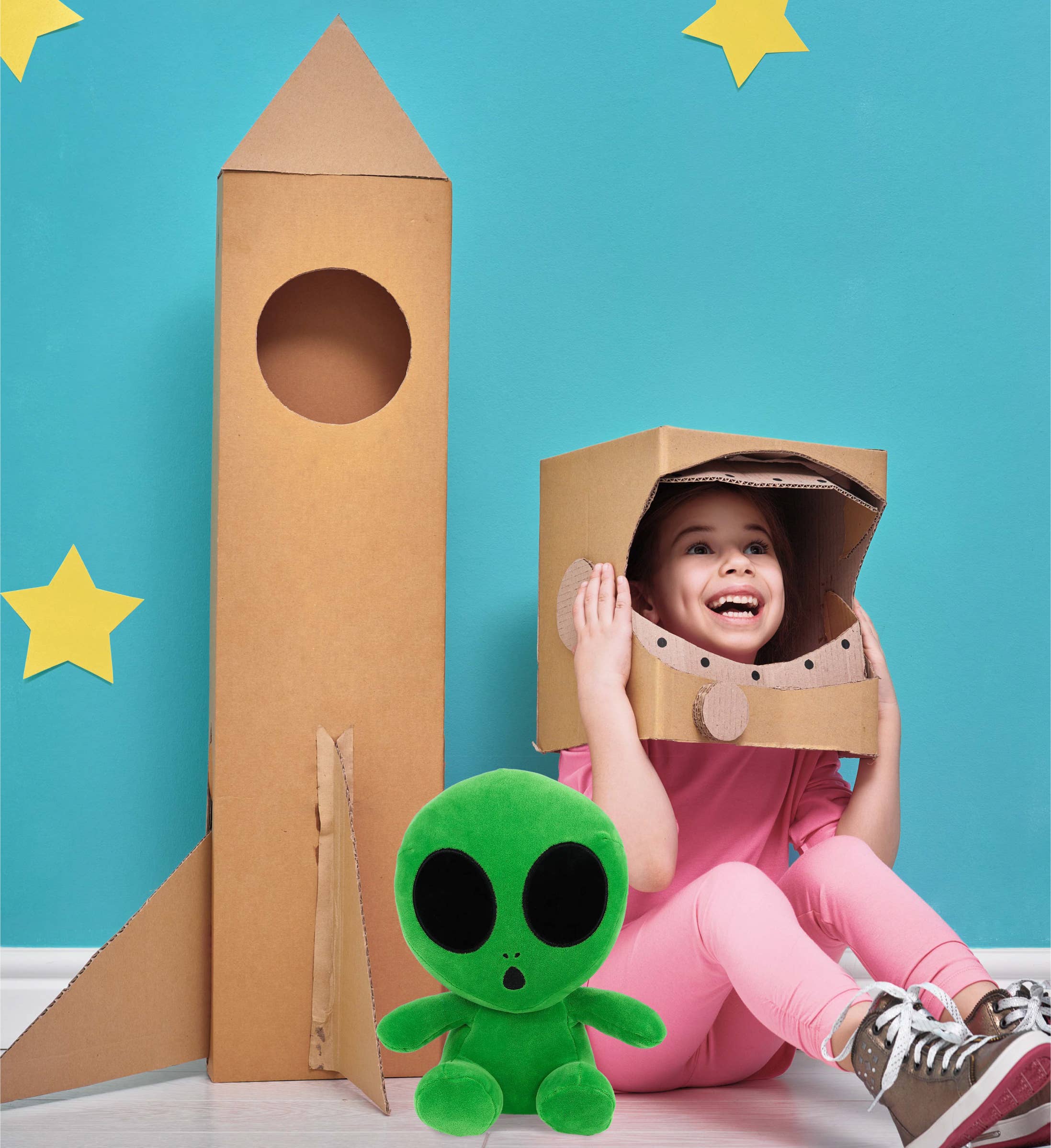 Cota Global - Vendita all'ingrosso Peluche - Bambini e neonati - Snug-Mooshies Peluche - Alieno Verde 12"5