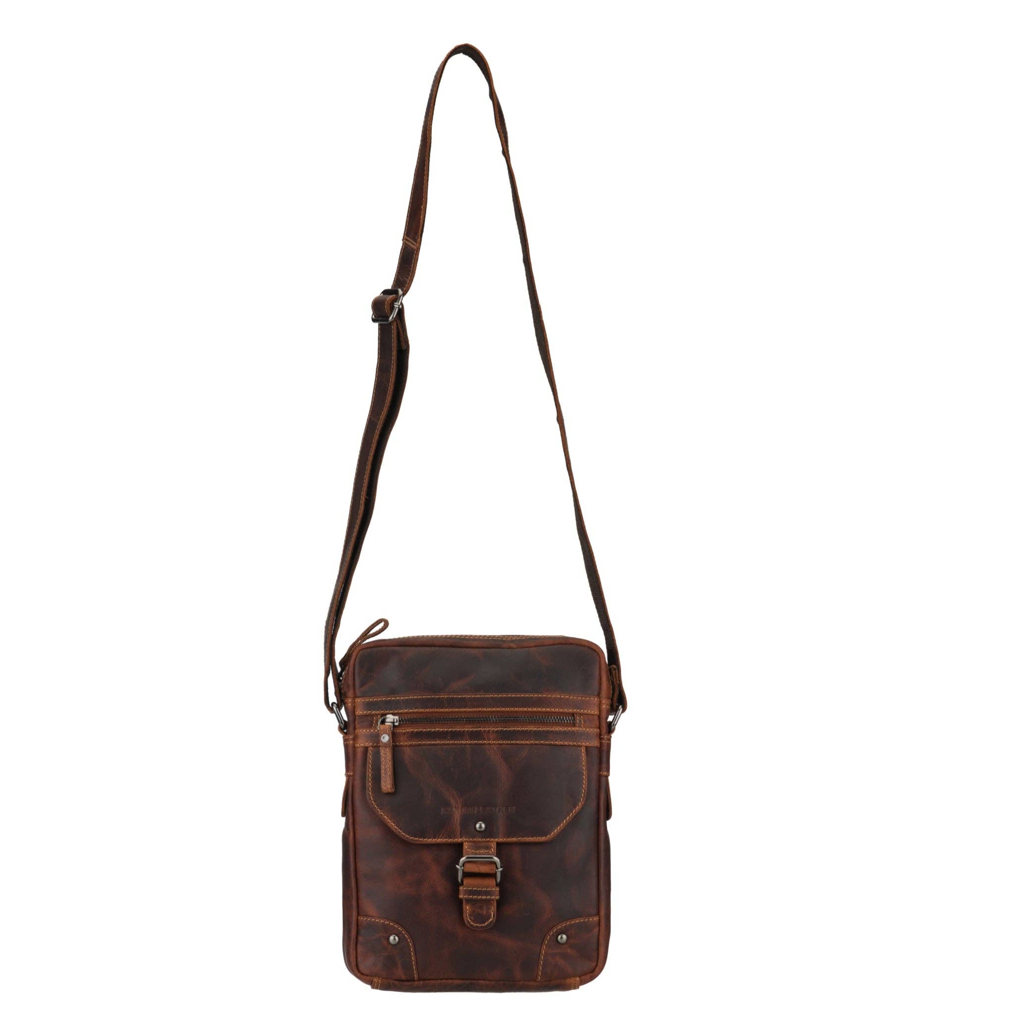 Minori Leather - Wholesale Messenger Bag - Unisex - Denver Leather Crossbody Bag – Unisex – Chestnut6