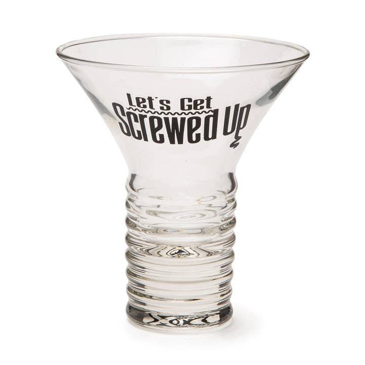 Screwed Up Glass for wholesale by BigMouth Inc