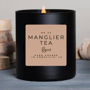 Manglier Tea - 10oz Wood Wick Soy Candle w/ Branded Box for wholesale by Urban Flame Candle Co.