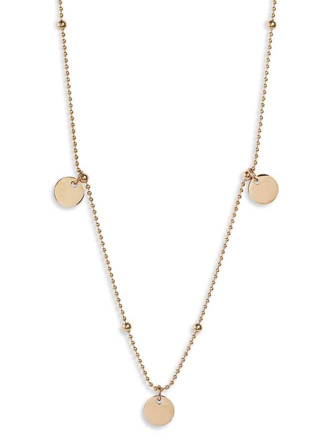 Disk Charm ketting voor wholesale door Knotty Accessories