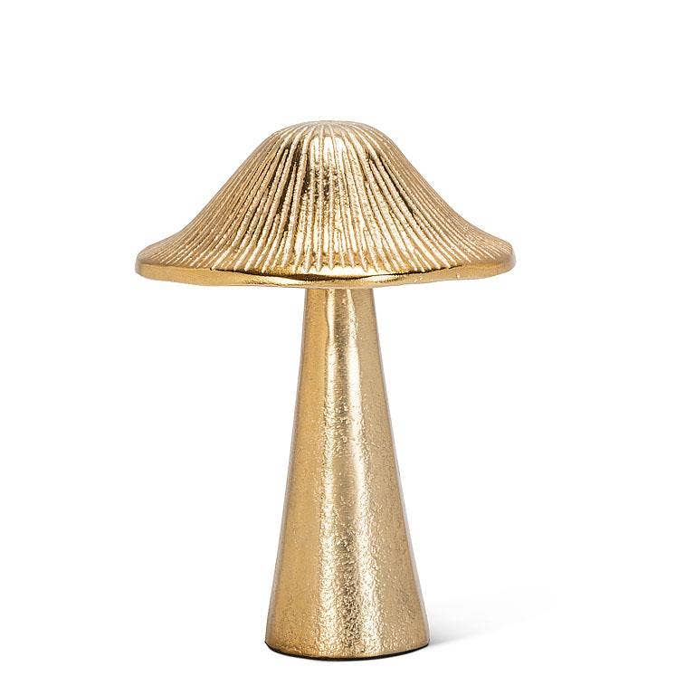 Abbott - Wholesale Decorative Tabletop Object - Ribbed Mushroom - Gold1