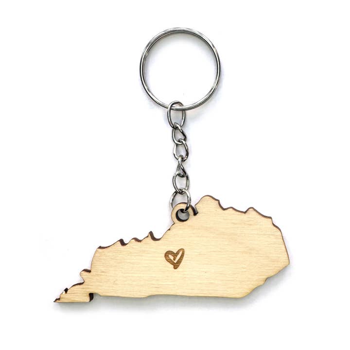 Kentucky Heart Keychain for wholesale by SnowMade